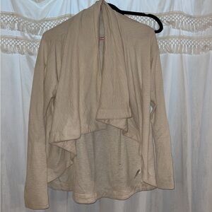 Cream Asymmetrical Sweater